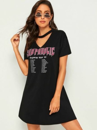 Romwe Women's Black Polyester/Spandex 
