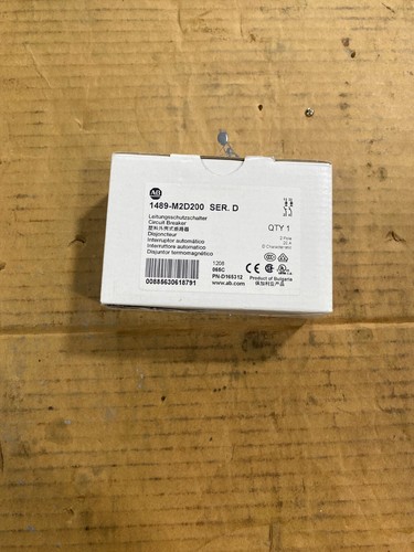 New Allen Bradley 1489-M2D200 Miniature Circuit Breaker - Free Shipping