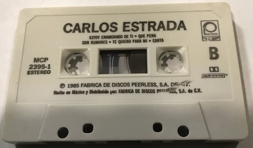 Carlos Estrada - Carlos Estrada Cassette 1990 Peerless - MCP 2395-1 [RARE] - Picture 3 of 3