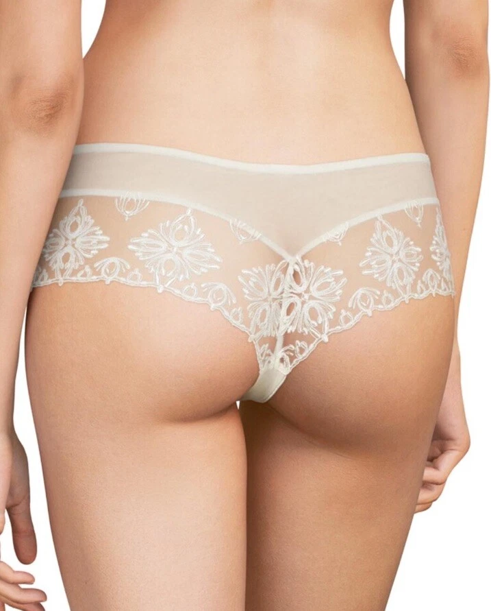 Chantelle Champs Elysees Shorty Lace Brief Semi Sheer Knickers Briefs C26040, M - Image 2 of 4