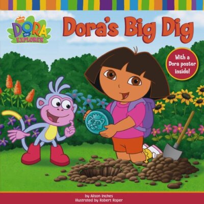 Dora's Big Dig (Dora the Explorer), Nickelodeon, gebraucht; sehr gutes Buch