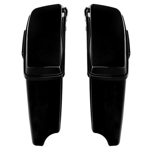 4" Stretched Hard Saddlebags Fit For Harley Touring Road Glide 14-24 Vivid Black - Picture 6 of 11