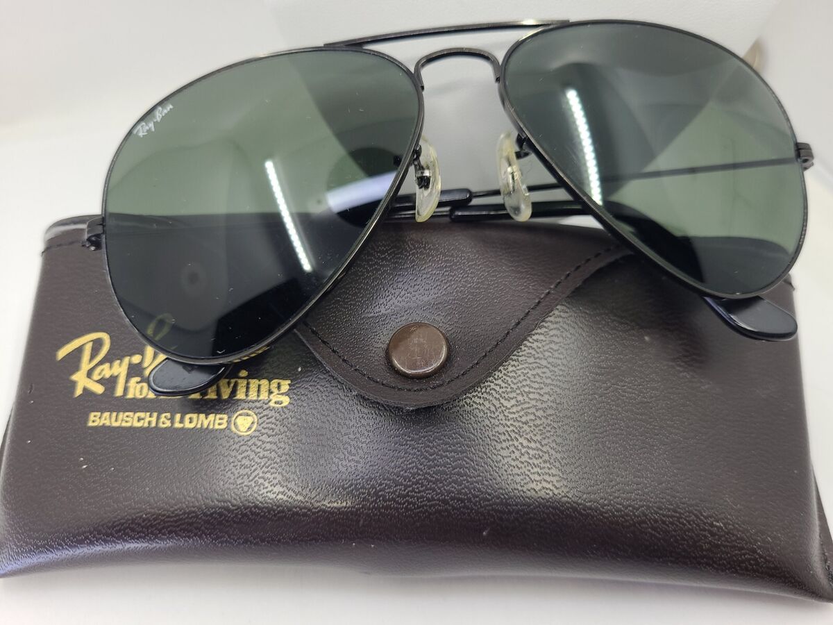 Vintage Ray Ban Black Driving Sunglasses 58□14 L2823 WRAS Vintage Ray Ban Black Driving Sunglasses 58□14 L2823 WRAS