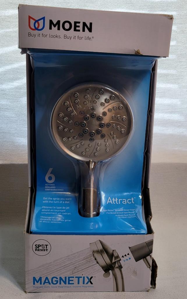 MOEN Attract with 6Spray 26000srn Single Wall Mount Handheld Chrome eBay