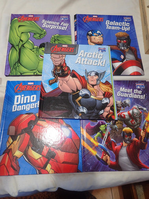 Story Reader Me Reader 5 Book Lot Marvel Hulk Avengers Guardians Gal Books Only