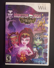 Monster High: 13 Wishes (Nintendo Wii, 2013) Complete with Manual