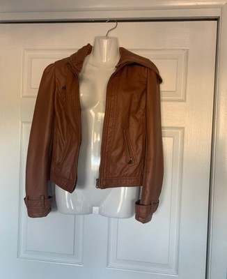 Charlotte Russe brown faux leather jacket