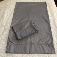 Hotel Signature Sateen 400 TC Gray Pillowcases Queen 100 Egyptian Cotton