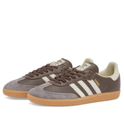 Adidas Samba Og ID1481 Brown / Putty Grau/Gold Metallische