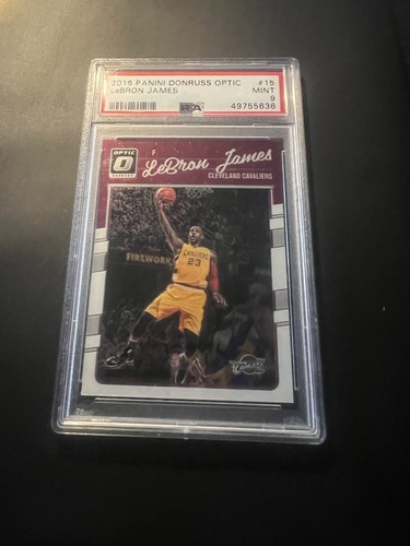2016 Panini Donruss Optic LeBron James PSA 9-with Kobe Bryant