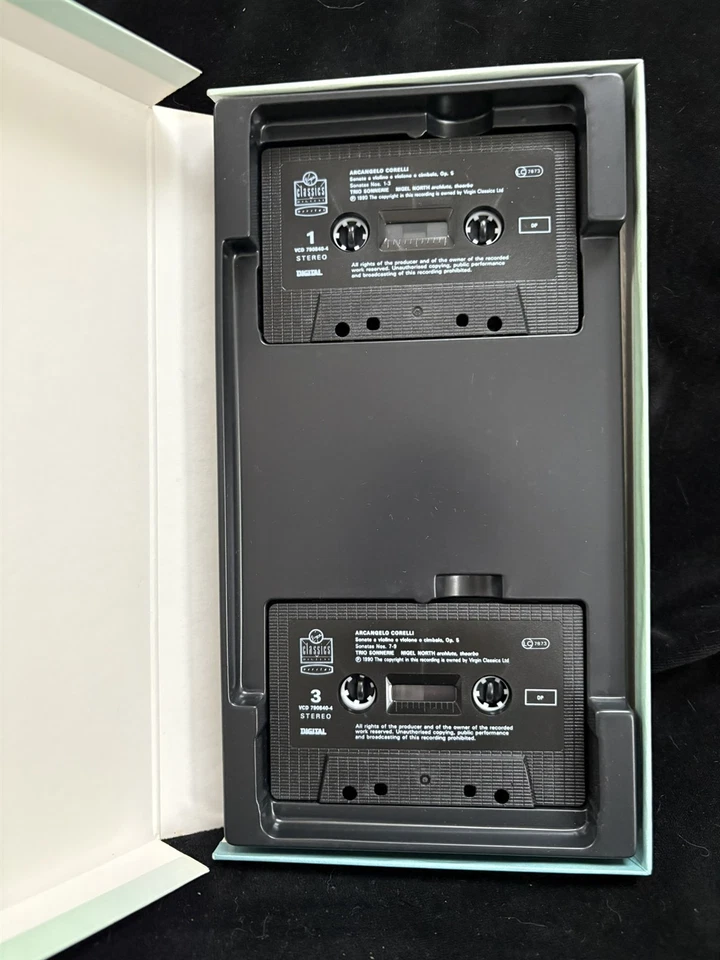 CORELLI Violin Sonatas Op. 5 - MONICA HUGGETT - VIRGIN BOXSET 2 CASSETTE TAPES - Image 4 of 4