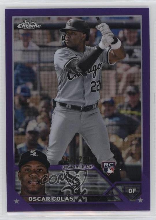 2023 Topps Chrome Purple Refractor /250 Oscar Colas Oscar Colás #145 09br