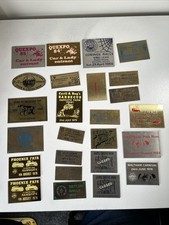 Vintage Bundle Metal Transportation Plaques Signs Car Meets Steam Fairs Rallys