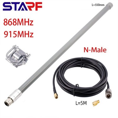 Antennen-Kit 600mm 868MHz Fiberglas Helium N-Stecker Optimiert Outdoor
