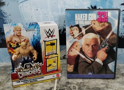 WWE Knuckle Crunchers Cody Rhodes Figure Naked Gun 33 1/3 DVD
