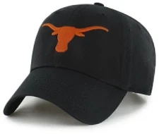 TEXAS LONGHORNS HAT BLACK MVP NCAA COLLEGE FOOTBALL TEAM LOGO NEW CAP