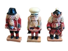 Fridge Magnets Vintage Christmas Nutcracker Lot of 3 Artmark