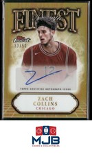2024-25 Finest Zach Collins Finest Autographs Gold Refractor #/50 Auto #FA-DA