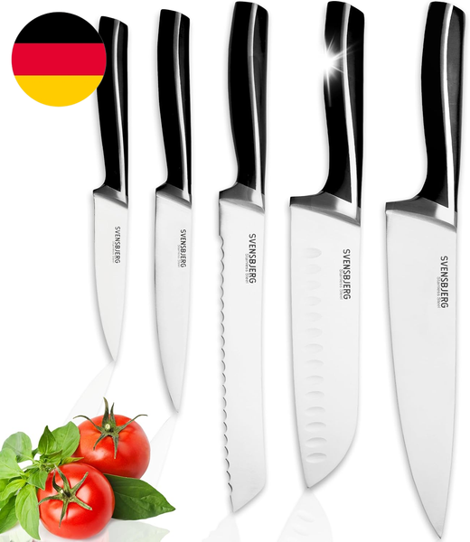 KüChenmesser Set, Messerset 5-Tlg, Kochmesser Set, Scharfe Messer, Aus Edelstahl-image