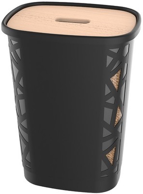 EDA Pellets-Aufbewahrungsbox 70 Liter schwarz mit Rollen