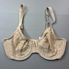 Wacoal Bra 34DD Halo Lace Unlined Underwire Adjustable Strap 851205