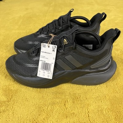 NEW MENS ADIDAS ALPHABOUNCE + PLUS BLACK BOOST RUNNING  display picture 1