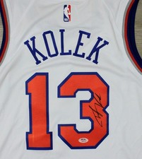 Tyler Kolek Signed Autographed New York Knicks Jersey PSA Certified