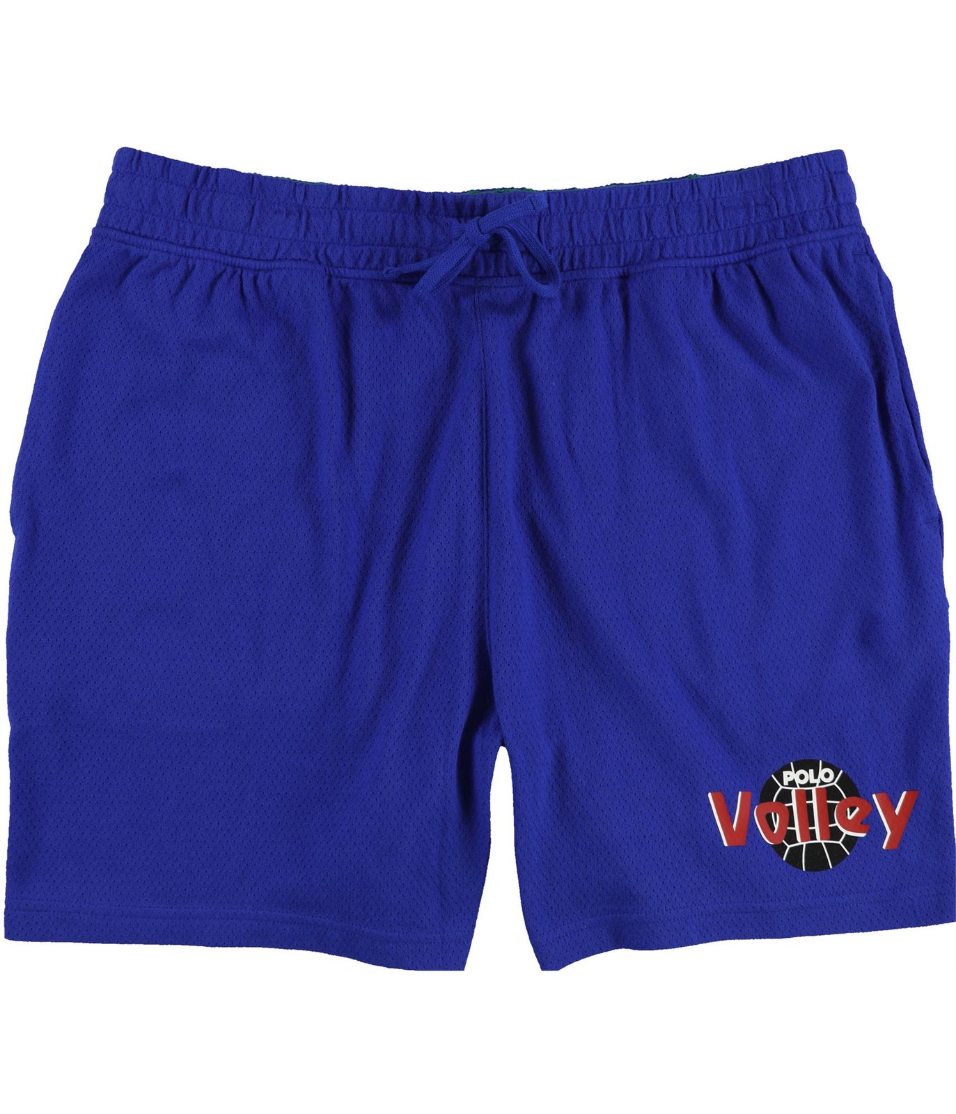 Повседневные шорты для прогулок из вафельного трикотажа Ralph Lauren синие большой размер 7090₽