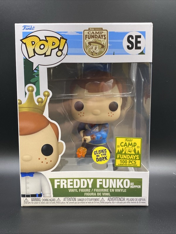 Funko Pop! Freddy Funko as Hopper LE 100 GLOW CAMP FUNDAYS 2023 EXCLUSIVE