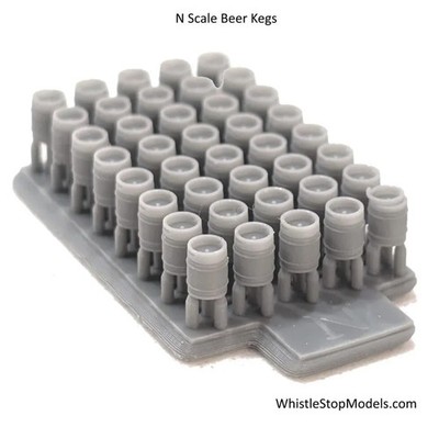 N Scale 1/160 Beer Kegs N1037 | Whistle Stop Models