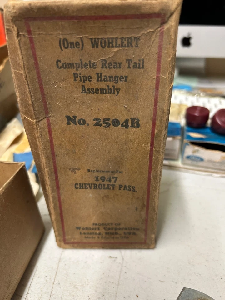 1947 Chevrolet Styleline Fleetline Convertible Wohlert Tail Pipe Hanger NEW USA - Image 3 of 4