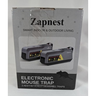 Zapnest Electronic Mouse Trap 2 Pack High Voltage Indoor Outdoor Pest Control