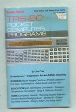 Radio Shack Pocket Computer Programs Book