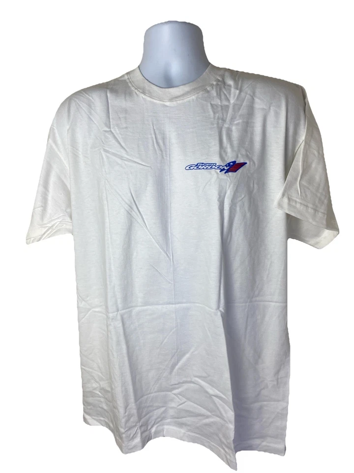 Camiseta blanca vintage Team Robby Gordon Baja 1000 Speed Off Road Racing para hombre L Foto 2 de 4