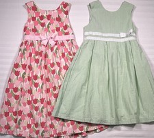 Lot of 2 Girls Gorgeous Gymboree Dresses Size 10 Tulip  Striped Full Party