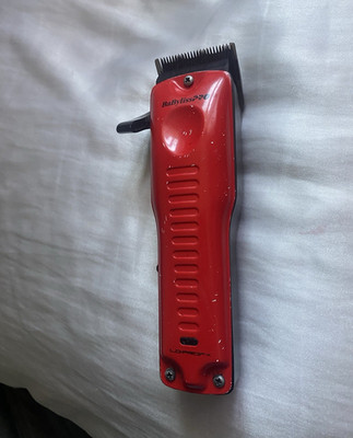 BaBylissPRO LoPROFX Hair Clipper Red/Black Adjustable Square Blade
