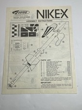 Estes Flying Model Rocket Nike-X EX Instructions Rocketry