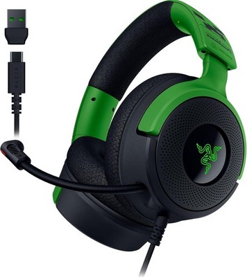 Razer Kraken V4 X Gaming Headset USB PC Konsole Minecraft RGB 40mm Treiber 1 Stk