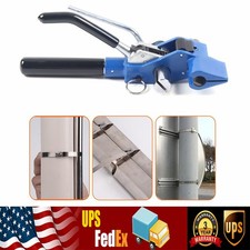 Metal Wrap Zip Cable Tie Gun Pliers Tightener Cutter Fasten Tool Stainless Steel