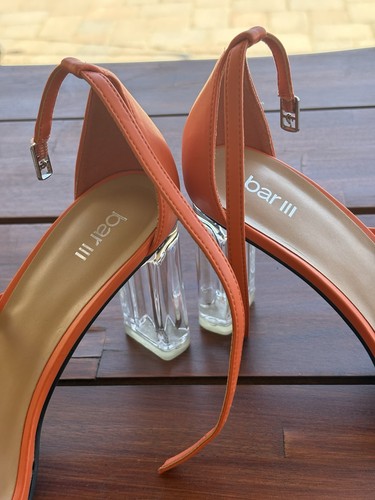 Bar Ill Blakke Dress Sandals Neon Orange 9M - Picture 5 of 7