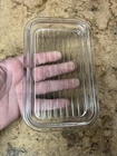 Vntg Pyrex Lid ONLY 502-C Replacement Glass Dish Butter Ribbed Replacement Clear