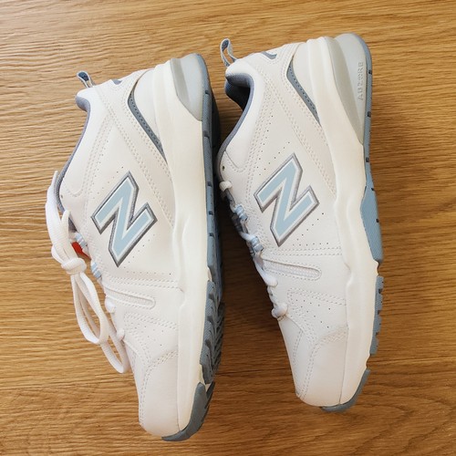 New Balance Womens 608 V5 Casual Comfort Cross Trainer Shoes White Blue Size 8.5 - Picture 8 of 16