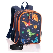 - Backpack with Leash for Kids-Anti Lost Walking Toddler Leash Dinosaur Small