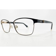 Furla Eyeglasses Frames Womens Black Gold VFU280K 0304 53-15-135