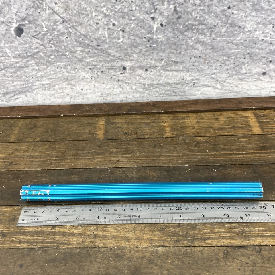 Tija de sillín de bicicleta de aluminio estriado con poste azul BMX Old School 22,2 mm OG años 80 Foto 2 de 4