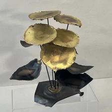 6 Inch MCM Handmade Metal Sculpture Artisanat LEC Montreal, Quebec ￼