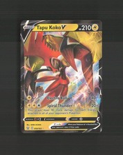 Carta Pokemon Holo Tapu Koko V 050/163 stili di battaglia ultra rara quasi nuova