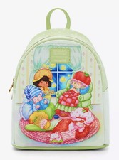 Loungefly Strawberry Shortcake  Friends Slumber Party Backpack  Wallet Set NWT