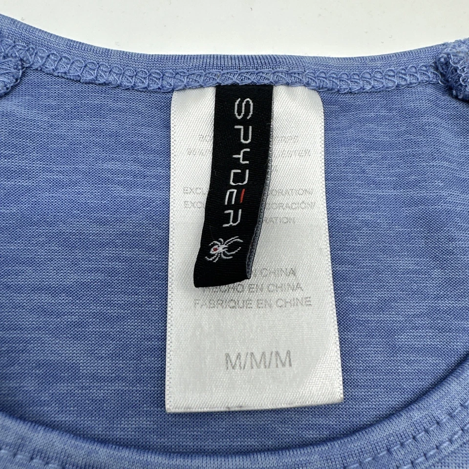 Camiseta Spyder Activewear Manga Larga Mujer M Azul Logo .#37433 Foto 3 de 4