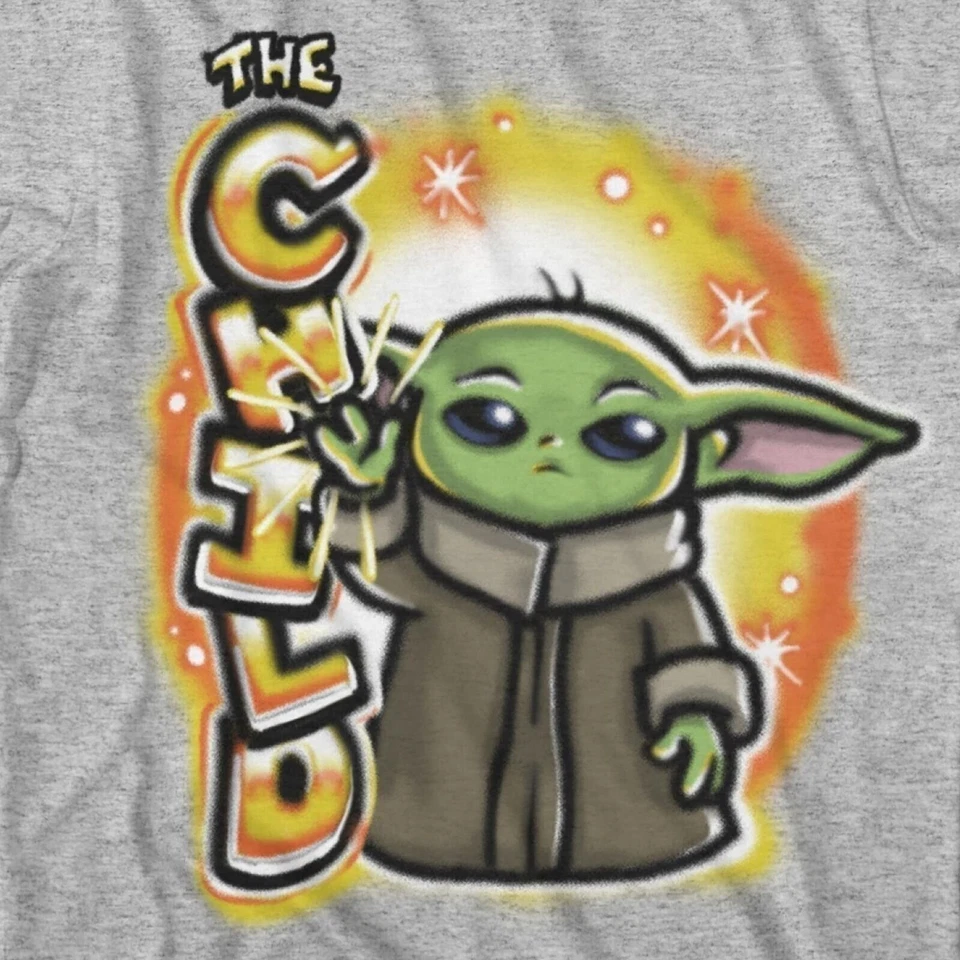 Camiseta corta Star Wars Baby Yoda para niños - Mandalorian The Child Boys Boys... Foto 4 de 4